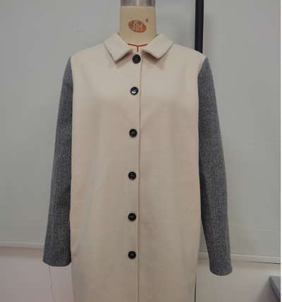Gabardina Color Block Desabotonada - Estilo Casual Moderno - Image 7