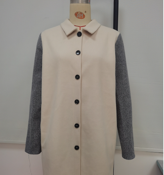 Gabardina Color Block Desabotonada - Estilo Casual Moderno - Image 7