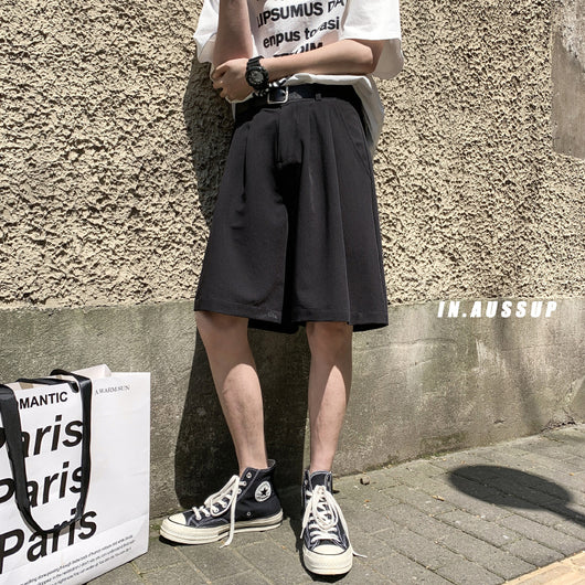 Pantalones Cortos Holgados de Pierna Ancha - Estilo Casual Moderno para Parejas - Image 2