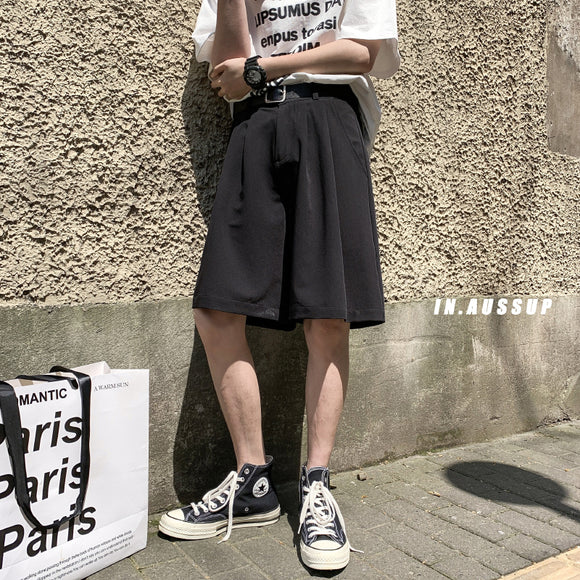 Pantalones Cortos Holgados de Pierna Ancha - Estilo Casual Moderno para Parejas