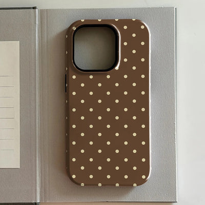 Funda para Celular Lunares Marrón y Rojo Lujo - Image 11