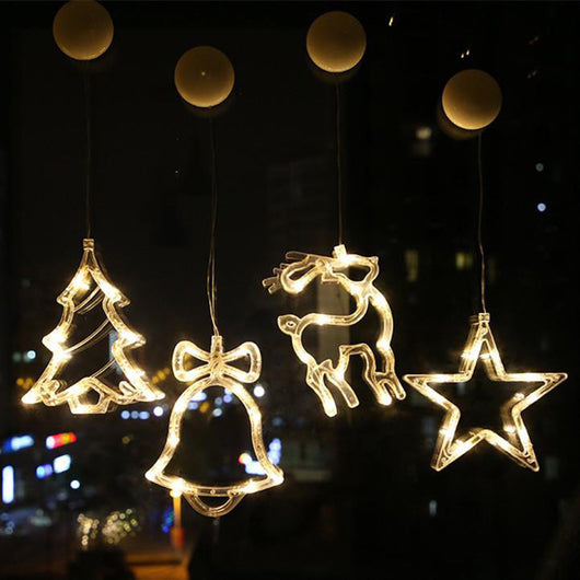 Lámpara LED Navideña con Ventosa - Decoración Santa, Reno y Muñeco de Nieve - Image 22
