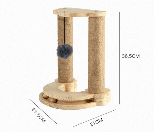 Juguete Giratorio para Gatos de Madera Maciza - Palo Interactivo Resistente y Divertido - Image 22