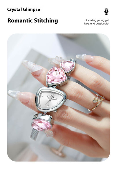 Reloj de Pulsera Mujer Lujo Cristal Diamante - Elegancia Light Luxury - Image 16