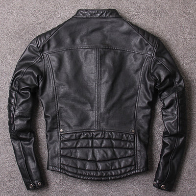 Chaqueta de Cuero Slim Fit con Cuello Alto para Hombre - Diseño Moderno y Trendy - Image 21