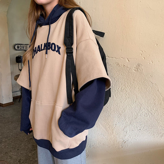 Suéter Deportivo Dos Texturas con Capucha para Mujer - Image 21