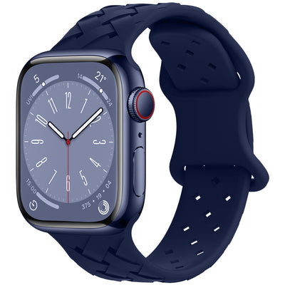 Correa Apple Watch Bambú Cuadros y Encaje Silicona Deportiva - Image 7