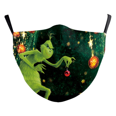 Christmas dust mask with a digital print of happy cats wearing festive Santa hats, elf hats, and mistletoe headbands. - Image 8