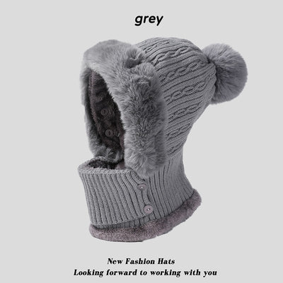 Conjunto Tejido Gorro y Bufanda con Forro Polar - Image 7