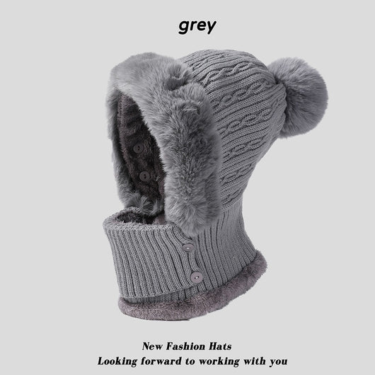 Conjunto Tejido Gorro y Bufanda con Forro Polar - Image 7
