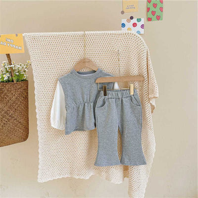 Conjunto de Dos Piezas con Pantalón Acampanado y Mangas Abullonadas - Image 7