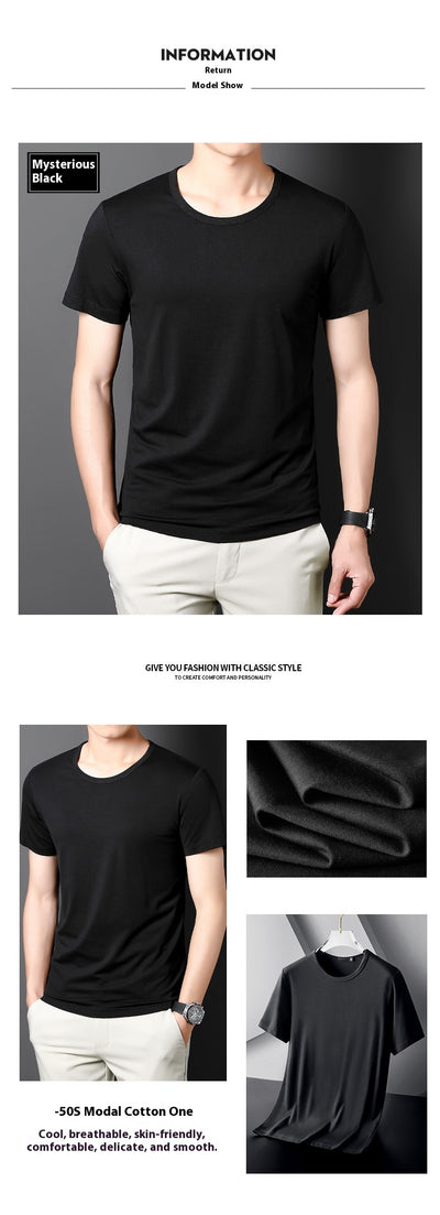 Playera Modal Ice Silk de Manga Corta para Hombre - Tecnología Refrescante - Image 19