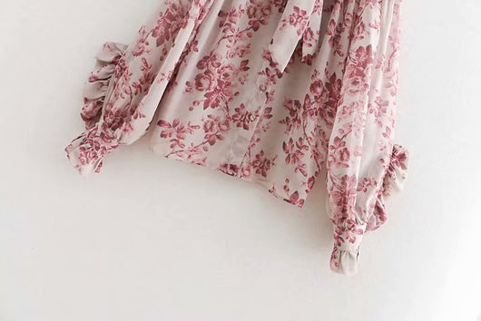 Blusa con Volantes y Estampado Botones - Image 7