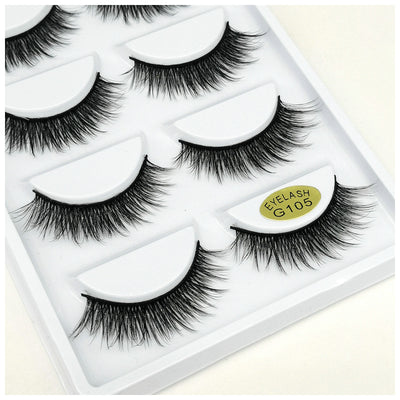 Set de 5 Pares de Pestañas Postizas 3D Voluminosas y Rizadas - Image 10