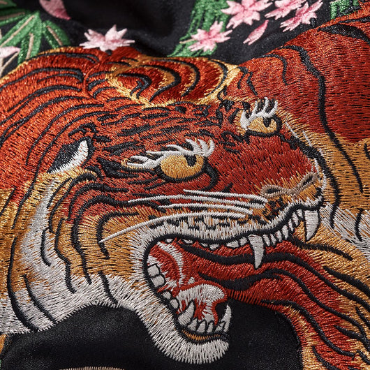 Chaqueta de Béisbol Casual para Hombre con Bordado de Tigre Premium - Image 3