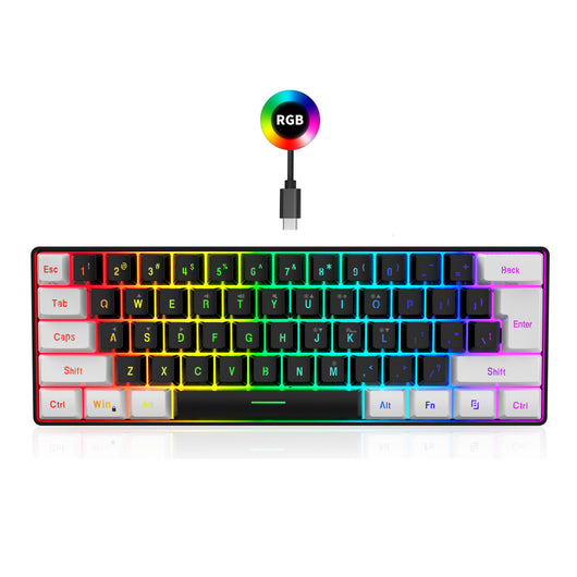 Teclado Membrana 61 Teclas con Cable Simple - Image 12