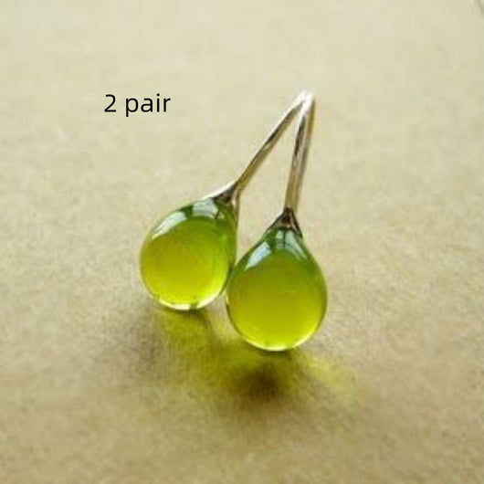 Aretes de Ópalo Incrustado Multicolor - Diseño Europeo para Mujeres Modernas - Image 11