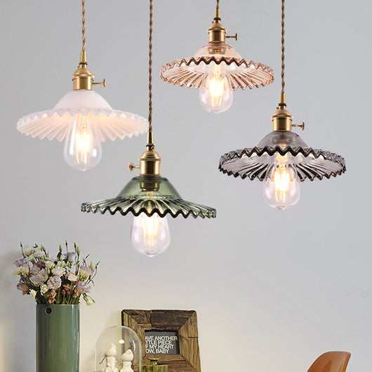 Lámpara Colgante Cristal Minimalista Estilo Shanghai Retro