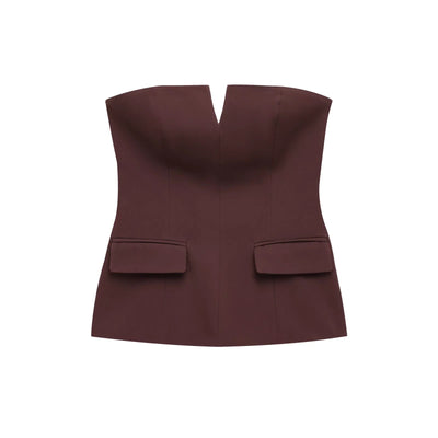 Top Strapless Liso Sin Tirantes - Image 4