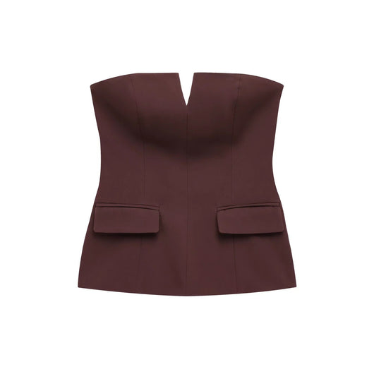 Top Strapless Liso Sin Tirantes - Image 4