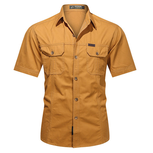 Camisa Militar de Verano Manga Corta para Hombre - Image 11