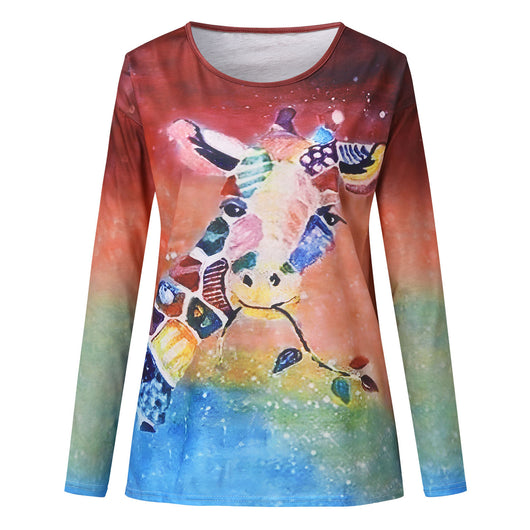 Camiseta Manga Larga Estampada Cuello Redondo - Image 19