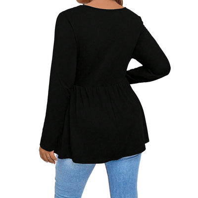 Blusa Tejida Cuello Cuadrado Manga Larga Efecto Reductor - Image 4
