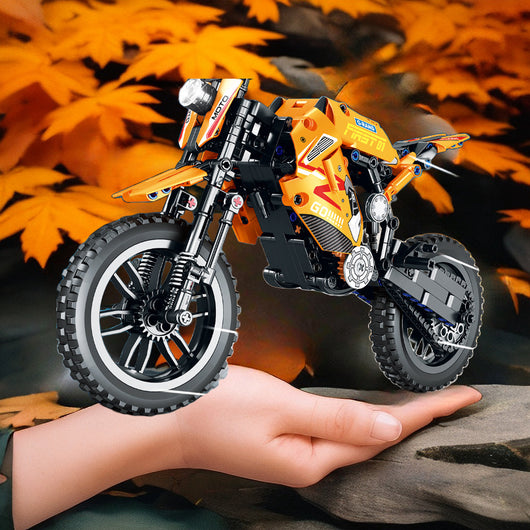 Bloques de Construcción Moto - Puzzle Educativo para Niños