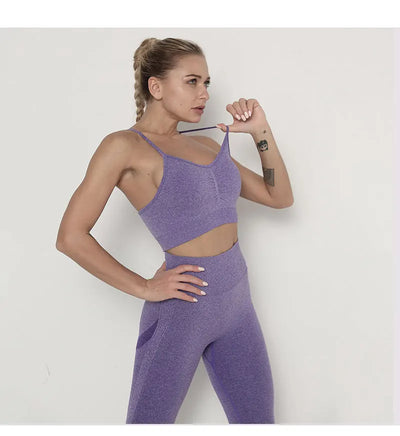 Traje de Yoga Largo Ajustado de Cintura Alta con Manga Larga - Image 37