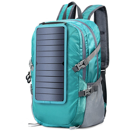 Mochila Solar Plegable para Senderismo con Carga USB 5V - Image 4