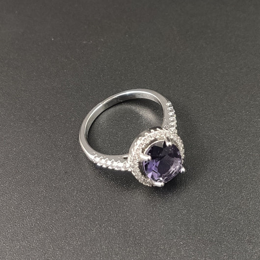 Anillo de Diamantes Zircón Redondo Lujo - Compromiso y Boda - Image 14