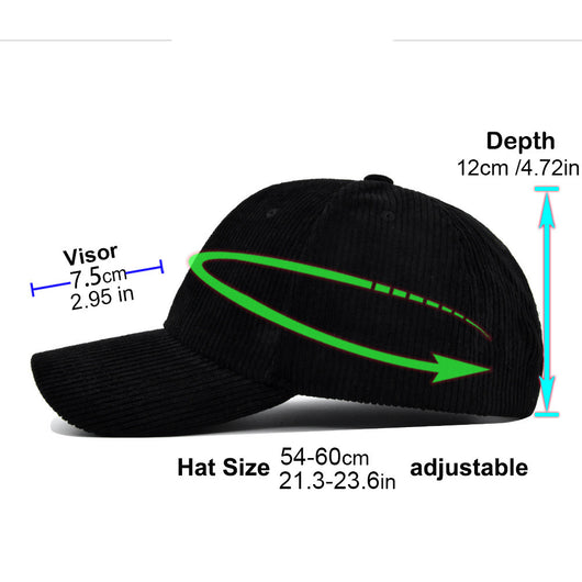 Gorra de Pana con Visera Curva - Diseño Versátil - Image 23