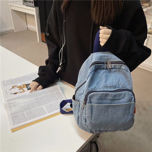 Mochila de Lona Denim Lavado para Mujer - Image 10