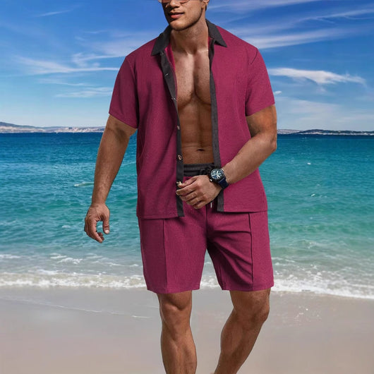 Conjunto de Vacaciones para Hombre: Camisa y Pantalones Cortos - Image 15