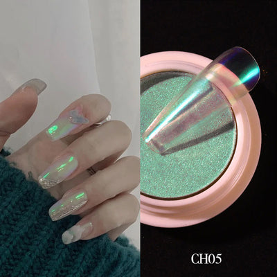 Polvo Espejo Sinfónico para Uñas - Efecto Cromático Profesional - Image 12