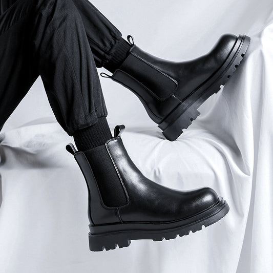 Botas Martin Chelsea Altas para Hombre Estilo Británico Clásico