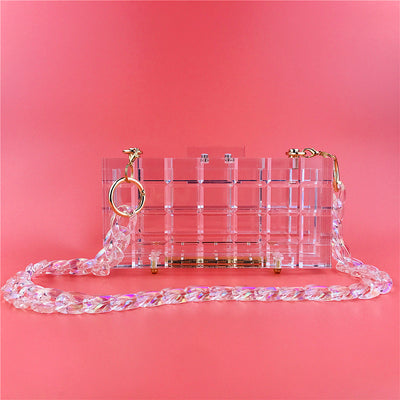 Bolso de Noche Acrílico Transparente Cristal Premium con Asa Rígida - Image 19