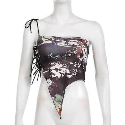 Top Asimétrico Sexy con Tirantes Ajustables y Espalda Descubierta - Image 10