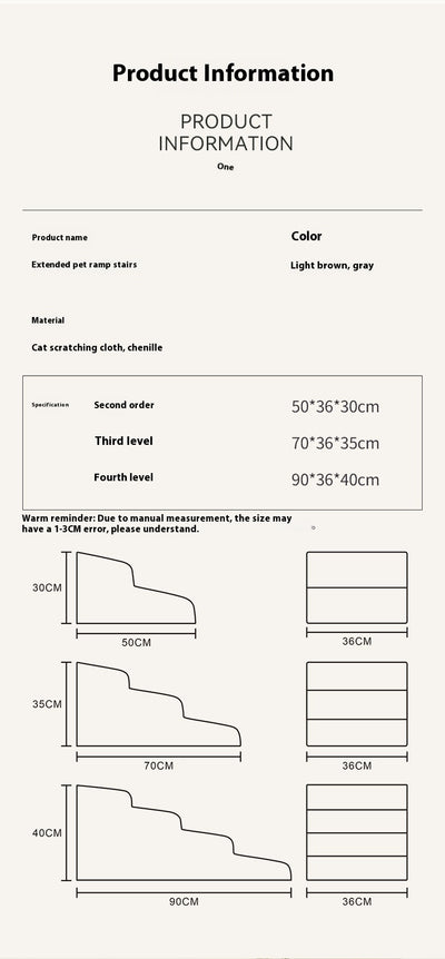 Escaleras Rampa para Mascotas - Escalón Desmontable y Lavable - Image 17