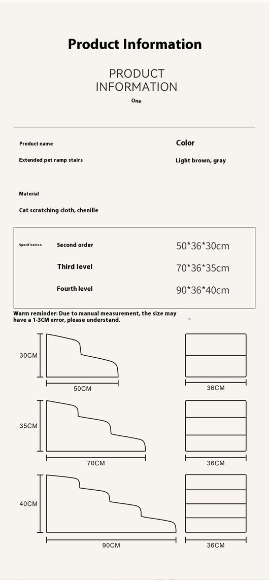 Escaleras Rampa para Mascotas - Escalón Desmontable y Lavable - Image 17