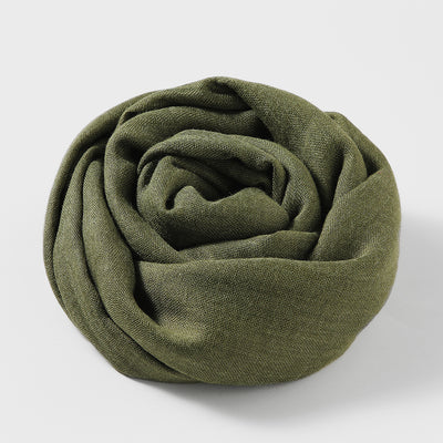 Pañuelo Artístico de Algodón y Lino - Colores Sólidos Elegantes - Image 8