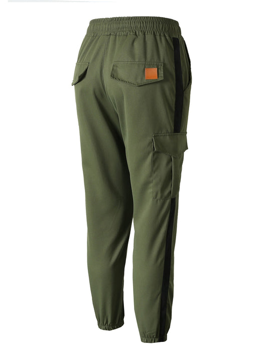 Pantalones Deportivos Casuales de Corte Recto con Costuras Otoñales - Image 32