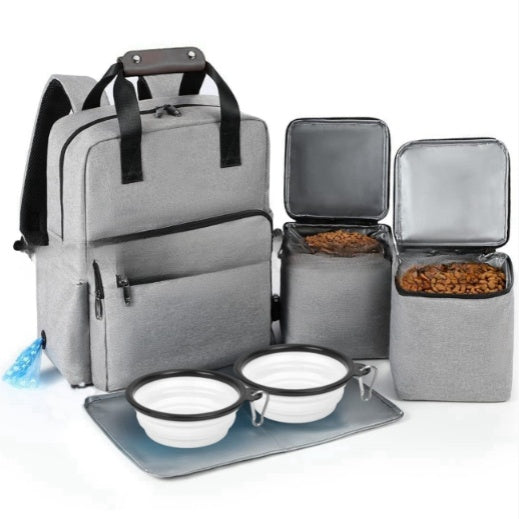 Set de Vajilla Portátil para Mascotas - Bolsa Grande de Viaje - Image 7