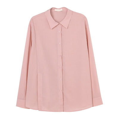 Blusa Clásica con Solapa Estilo Coreano para Mujer - Image 15