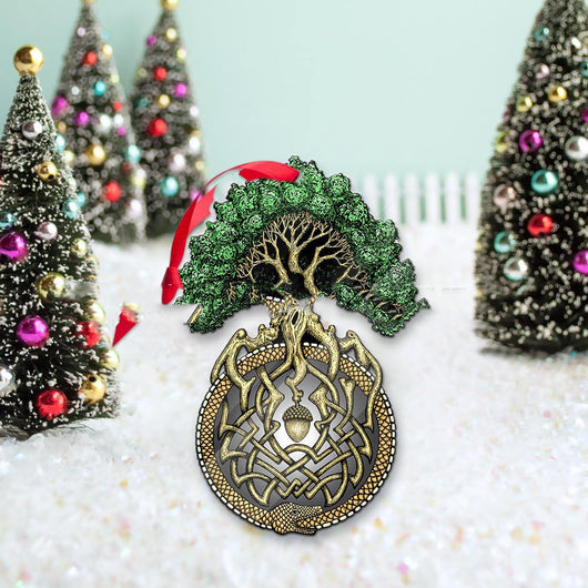 Adorno Navideño Acrílico Árbol de la Vida Ouroboros - Image 3