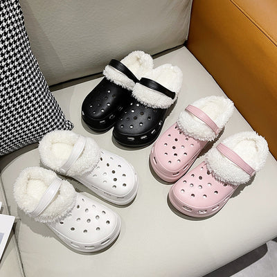 Pantuflas de Algodón para Mujer - Comodidad Térmica con Suela Antideslizante