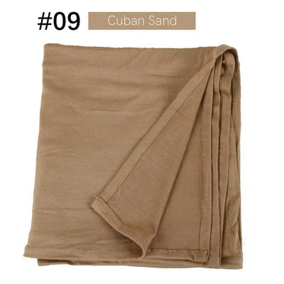 Bufanda de Jersey de Algodón Mercerizado con Puntas Cerradas - Image 14