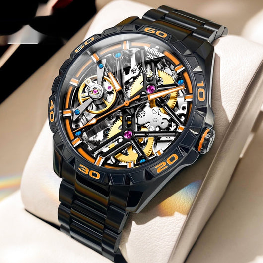 Reloj Mecánico Automático Deportivo para Hombre Resistente al Agua