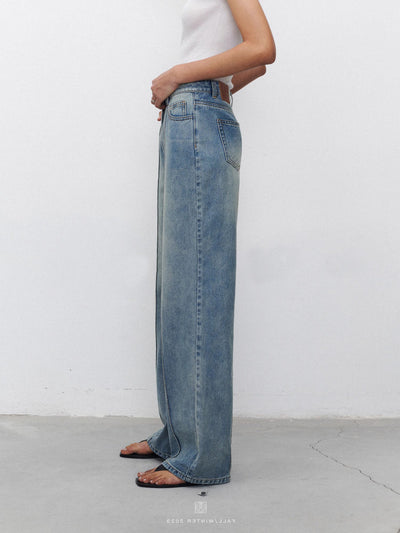 Jeans Mujer Corte Recto con Costuras Tridimensionales - Image 15