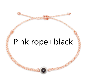 Pulsera de Proyección de Foto Personalizada Tejida a Mano - Joya Romántica para Parejas - Image 62